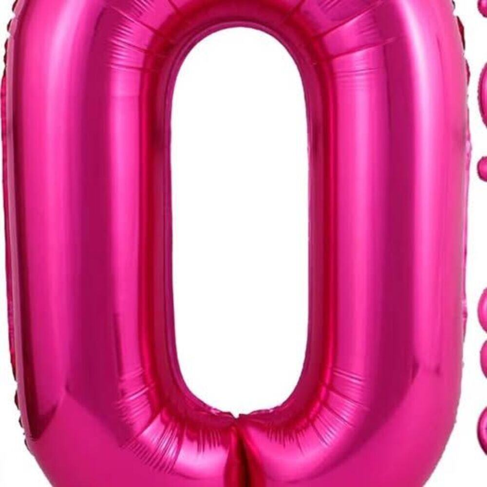 “0” Jumbo PINK Balloon, 40 inch
